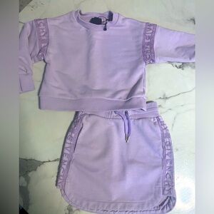 Givenchy girls sweatshirt and skirt set. Size 4 set worn twice Great Condition